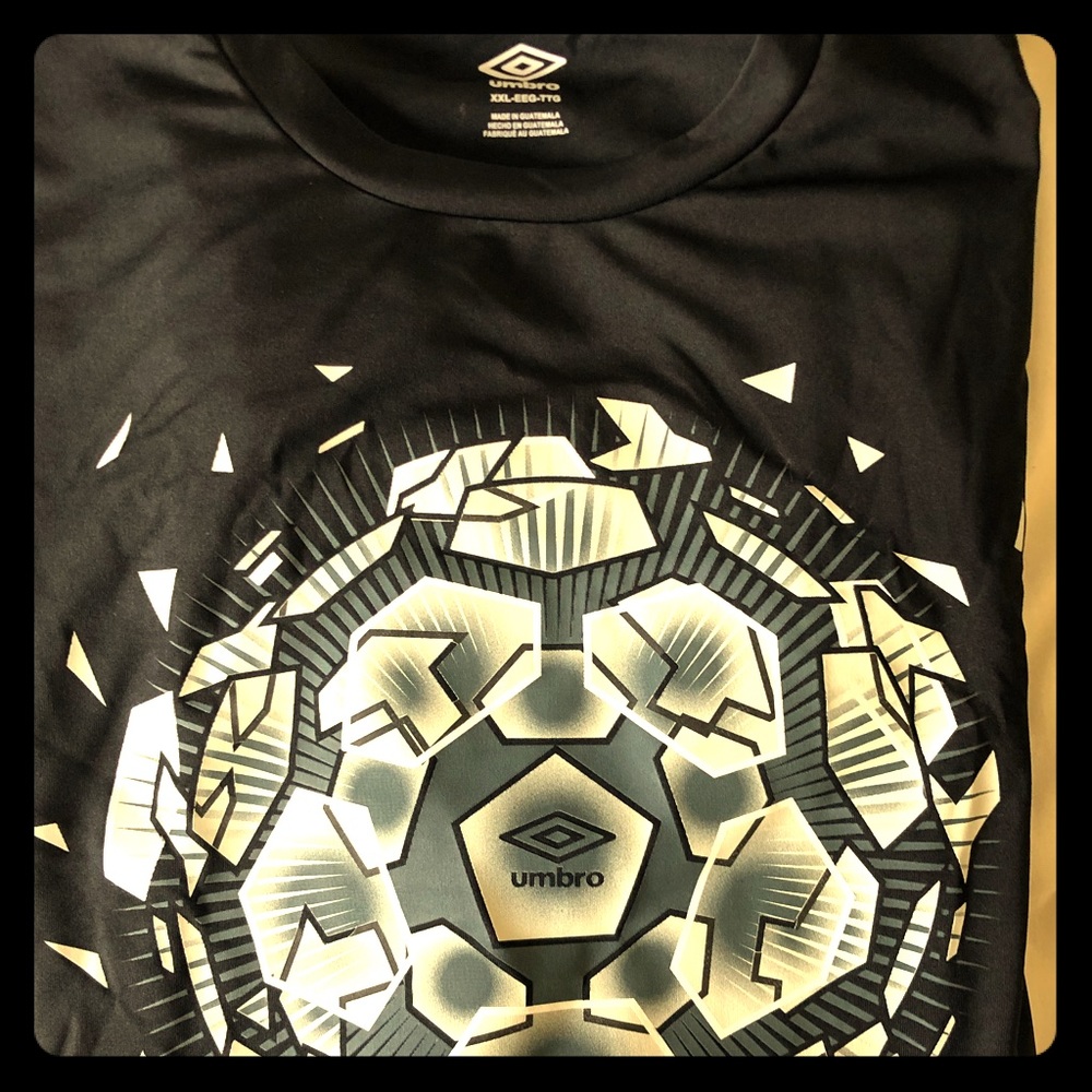 Black UMBRO logo NWT XXL 100% Polyester athletic